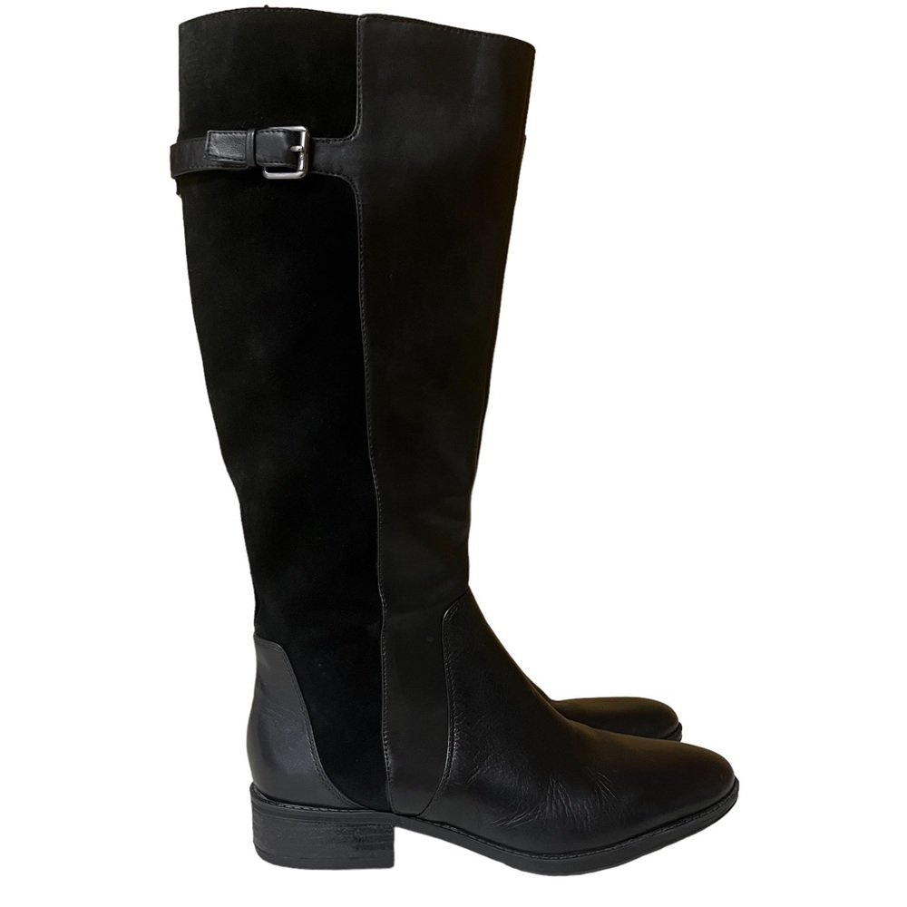 Sam Edelman Patton Women’s Black Leather Riding Boots Size 8.5